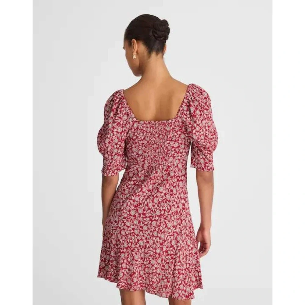 Madewell Puff-Sleeve Mini Dress in Floral‎ Size 00